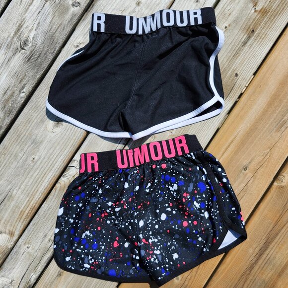 UNDER ARMOUR Girls Shorts Bundle Youth Size XS - Picture 2 of 8